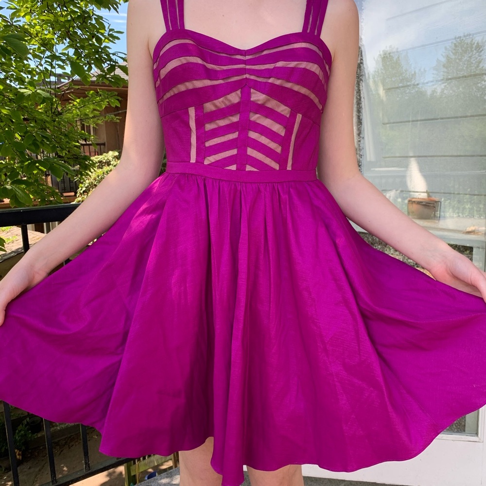 Aqua dress sz 12 magenta